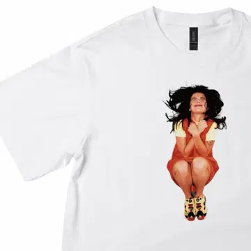 Bjork 비요크 프린트 T셔츠 화이트 펌프 퓨리