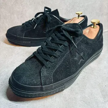 새상품급 [컨버스] ONE STAR J SUEDE 일본제 올블랙