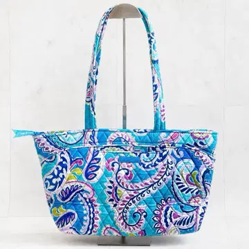 Vera Bradley 와이키키 한정판 퀼팅 페이즐리 토트백
