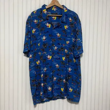 PRIMARK 알로하 셔츠 산타 패턴 크리스마스 3XL