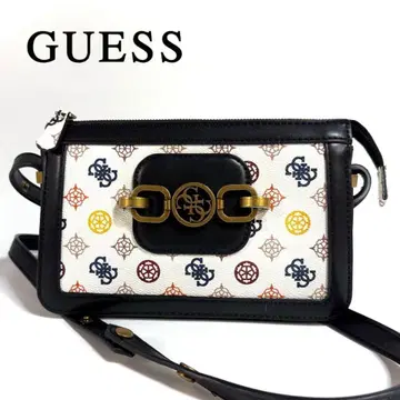 [새상품급] GUESS 모노그램 미니 숄더백 화이트