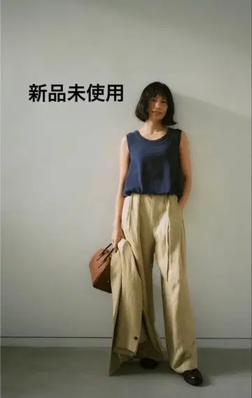 히가시하라 아키 FORME 레이어드 슬리브리스 상의