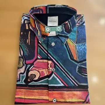 Paul Smith 반팔 셔츠 아트 패턴