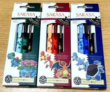 ZEBRA SARASA 포켓몬 에디션 진화 3종 세트