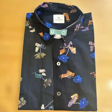 PS Paul Smith 반팔 셔츠 꽃무늬 블랙