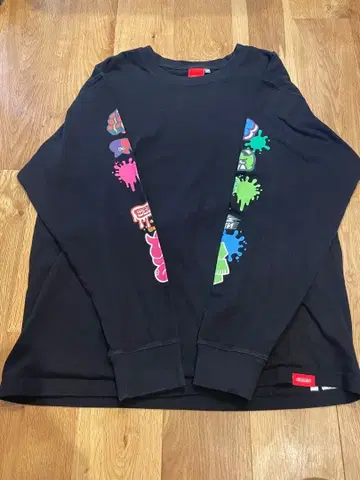 Nintendo Splatoon x 뉴에라 긴팔 티셔츠 블랙 M