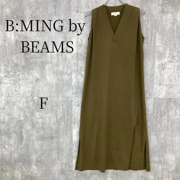 B:MING by BEAMS 카키 롱 티셔츠 원피스 F