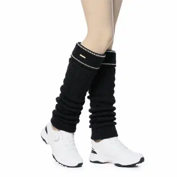 Callaway 캘러웨이 케이블 짜임 레그 워머 블랙