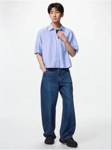 UNIQLO 배기 배럴 레그 진