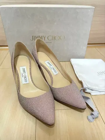 지미추 JIMMY CHOO ROMY60 글리터 핑크 35.5