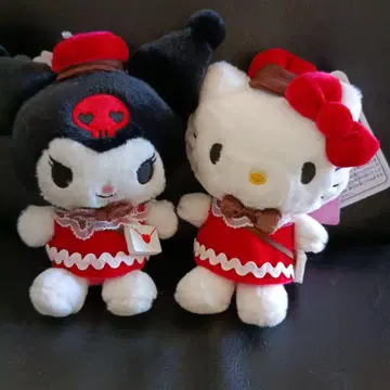산리오 봉제 인형 마스코트 2개 세트