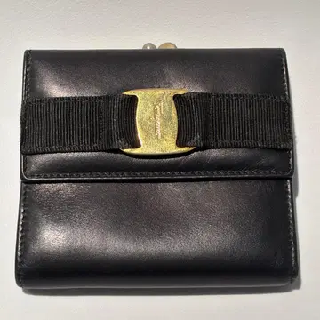 레어! 빈티지 페라가모 Ferragamo 3단 폴더형 지갑 가마구치