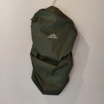 새상품급 GREGORY 레인 커버 올리브