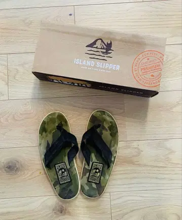 ISLAND SLIPPER 카모플라주 패턴 샌들 8