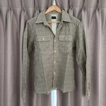THE FLAT HEAD 체크 무늬 긴팔 셔츠
