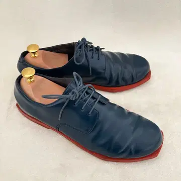 CAMPER 캠퍼 가죽 스니커즈 네이비 레이스업 슈즈