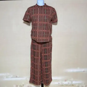 ZARA TRAFALUC 체크 무늬 팬츠 셋업 M 사이즈