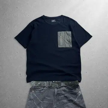 y2k archive waffle zip pocket tee edwin