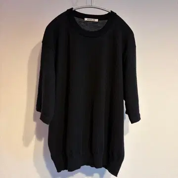 AURALEE HARD TWIST CASHMERE KNIT TEE 5
