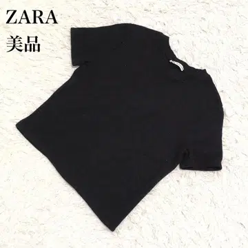 ZARA 자라 니트 반팔 블랙 M U345