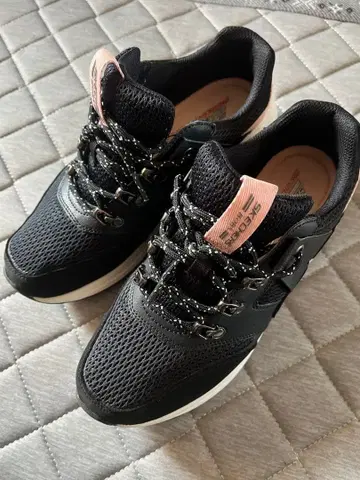 SKECHERS BOBS 메모리폼 스니커즈 블랙