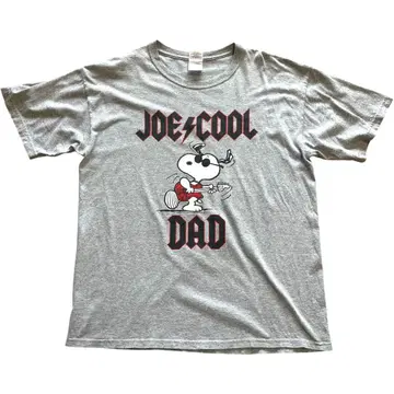 PEANUTS 스누피 JOE COOL AC/DC 패러디 그레이 L