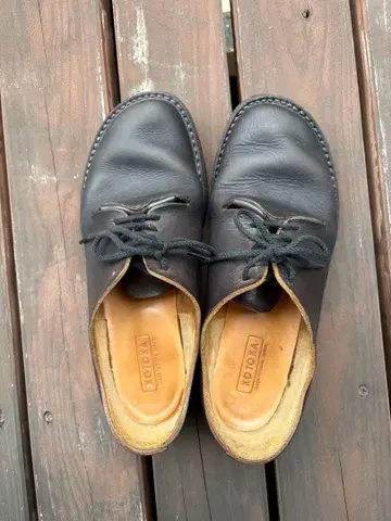 KOTOKA 통가죽 더비 차심 가죽 신발 블랙 Vibram