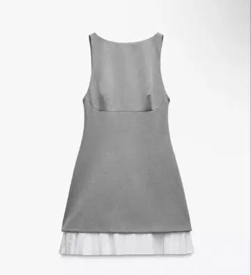 ZARA 콤비 포플린 숏 원피스 XS