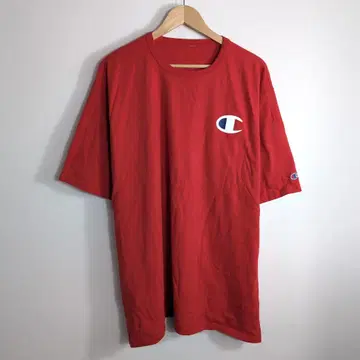Champion 빅 로고 반팔 T셔츠 레드 XL 상당