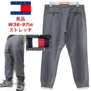 새상품급 TOMMY HILFIGER 스트라이프 스트레치 조거 팬츠