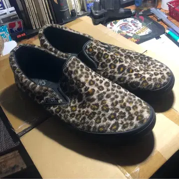 VANS 슬립온 레오파드 무늬 스니커즈 사이즈 10 중고