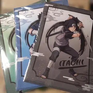 NARUTO 질풍전 우치하 이타치 클리어 파일 3장 세트.