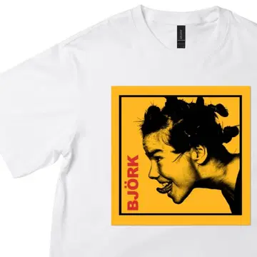 BJORK 비요크 티셔츠 화이트 아티스트 티