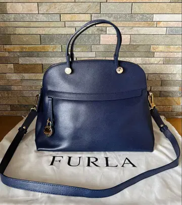 FURLA 훌라 파이퍼 핸드백 네이비 M 2way