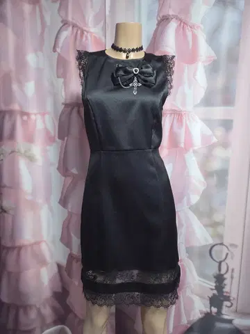 FOREVER21 지뢰 레이스 리본 원피스