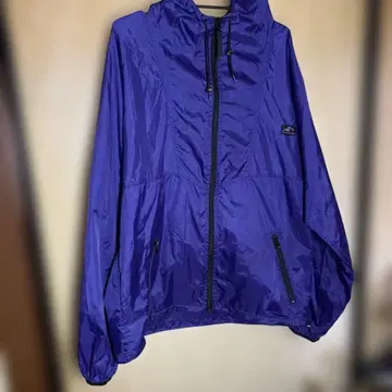 90년대 HellyHansen 아노락 후드티 보라색 봄 아우터