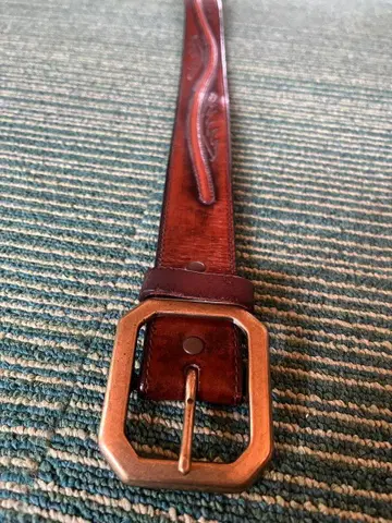 MADE IN USA 빈티지 가죽 벨트 SILVER CREEK