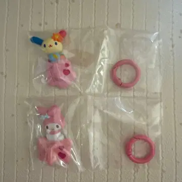 산리오 캐릭터즈 키링 행거 우사하나&마이멜로디 마이멜로디