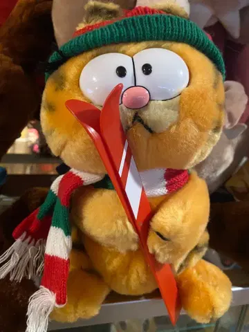 Garfield 가필드 봉제 인형 스키 빨간색 DAKIN 1981
