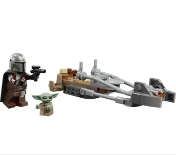 LEGO 그로구 만달로리안 스타 워즈 스피더 바이크 75436