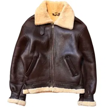 분위기 발군 B-3 다크 브라운 리얼 무스탕 봄버 자켓 천연 가죽 양가죽