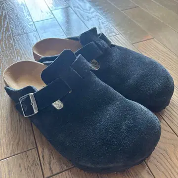 BIRKENSTOCK 보스턴 스웨이드 사보 블랙 37