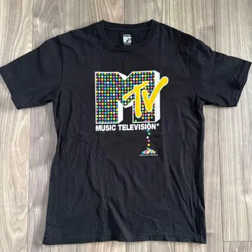 MTV Music Television 티셔츠 블랙 L