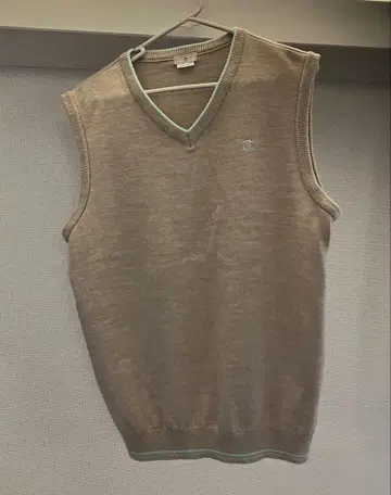 MUNSING WEAR 니트 베스트 베이지