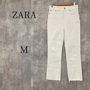 ZARA 자라 화이트 데님 진 (스트레이트) M