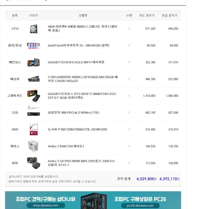 AMD 라이젠9 9900X RTX 4070Ti SUPER 화이트 PC