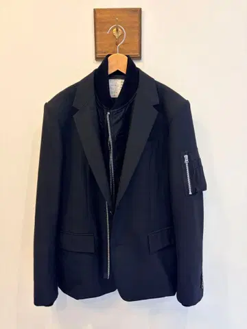 sacai 25aw-03743M 테일러드 자켓 MA-1 도킹