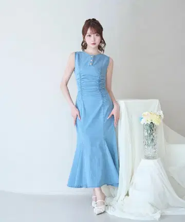 로제 뮤즈 Denim mermaid dress 원피스