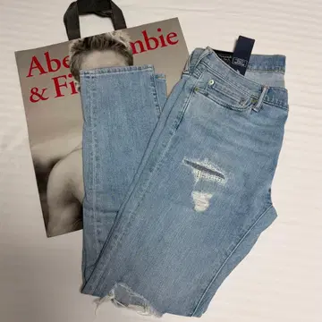새상품 아바클로 데미지 데님 스키니