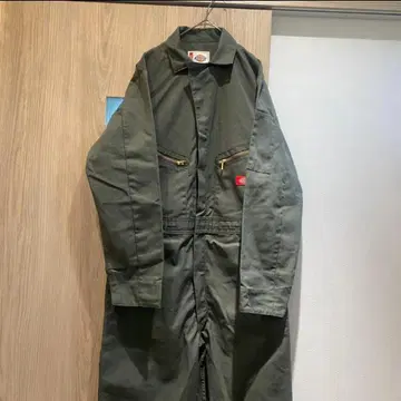 Dickies S 카키 워크 의류 작업복 디럭스 커버올